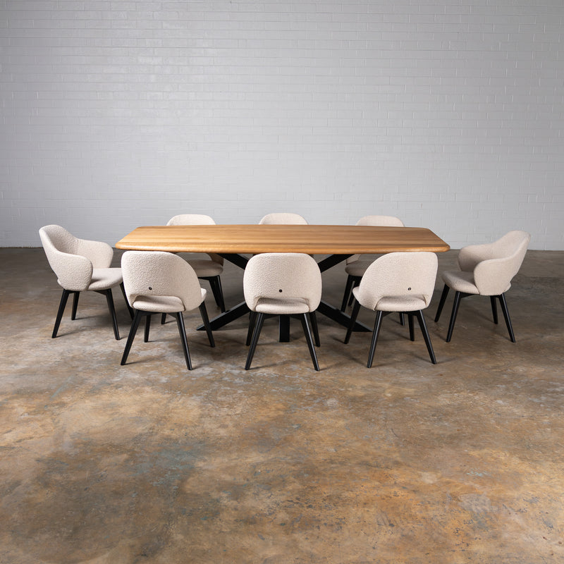 Oak Pure Danish Oval Dining Table (Quick Ship)