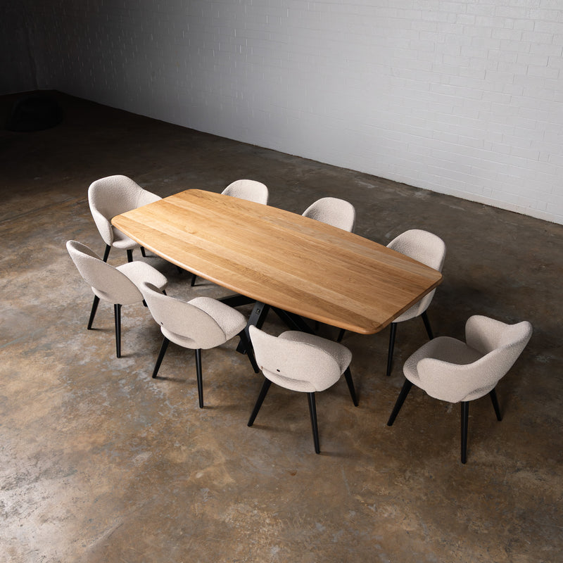 Oak Pure Danish Oval Dining Table (Quick Ship)
