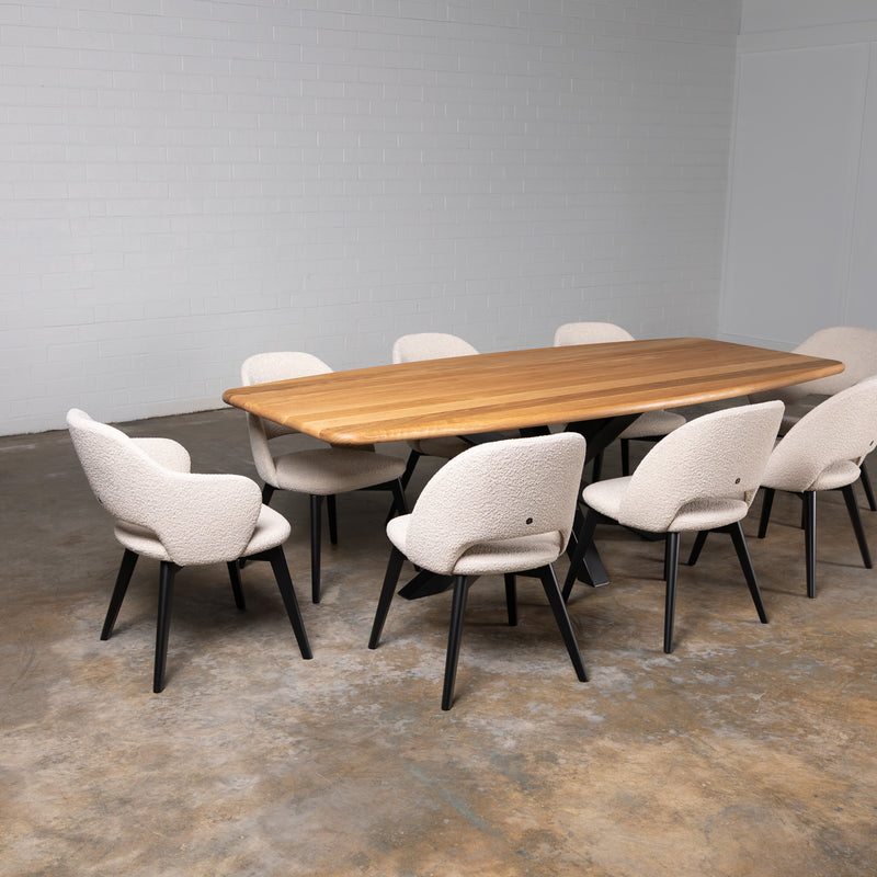 Oak Pure Danish Oval Dining Table (Quick Ship)