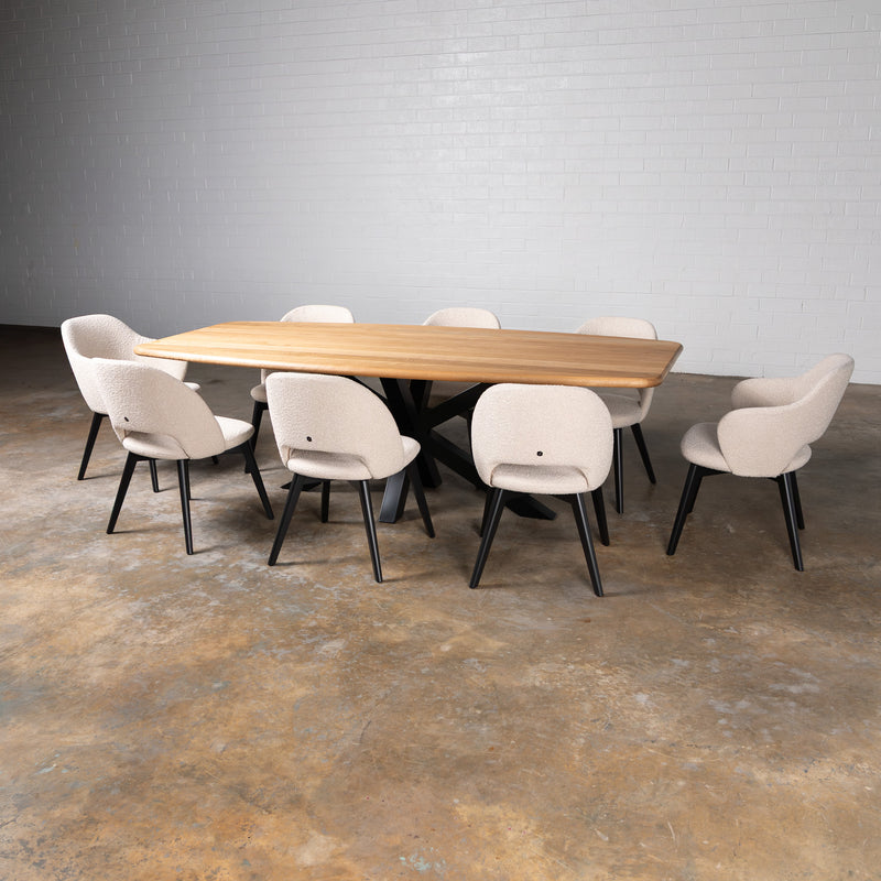 Oak Pure Danish Oval Dining Table (Quick Ship)