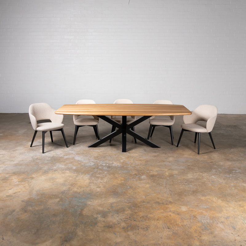 Oak Pure Danish Oval Dining Table (Quick Ship)