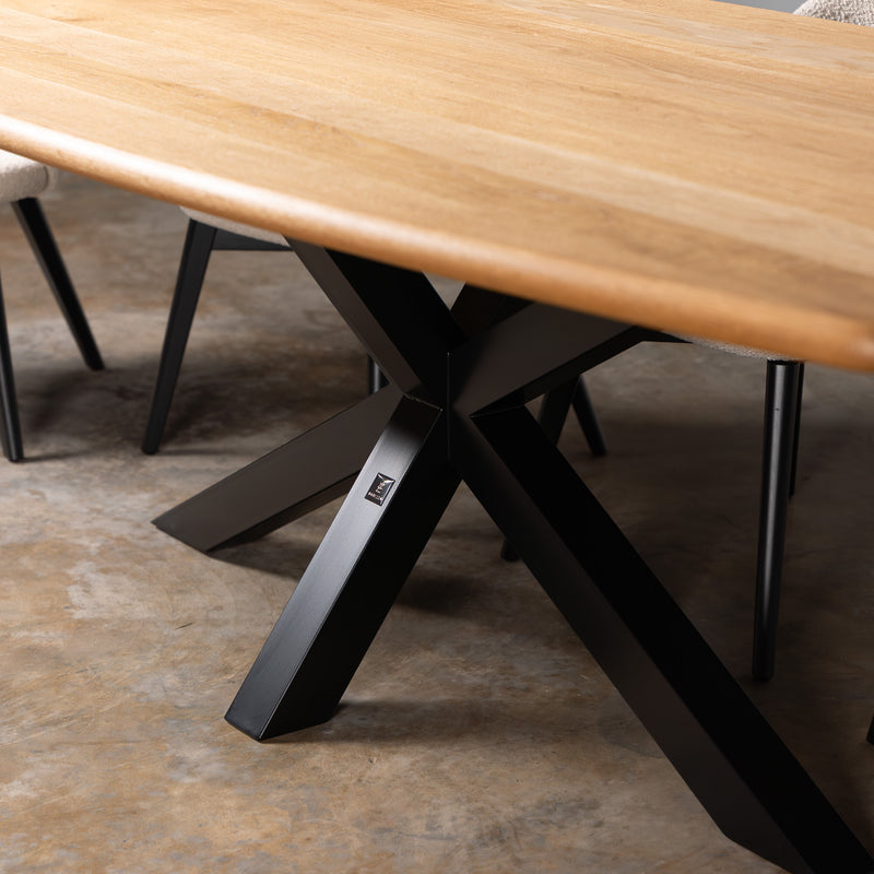 Oak Pure Danish Oval Dining Table (Quick Ship)