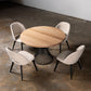 Oak Light White Circular Dining Table (Quick Ship)