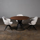 Walnut Circular Dining Table (Quick Ship)