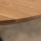 Oak Light White Racetrack Dining Table (Quick Ship)