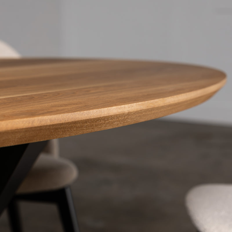 Oak Pure Ellipse Dining Table (Quick Ship)