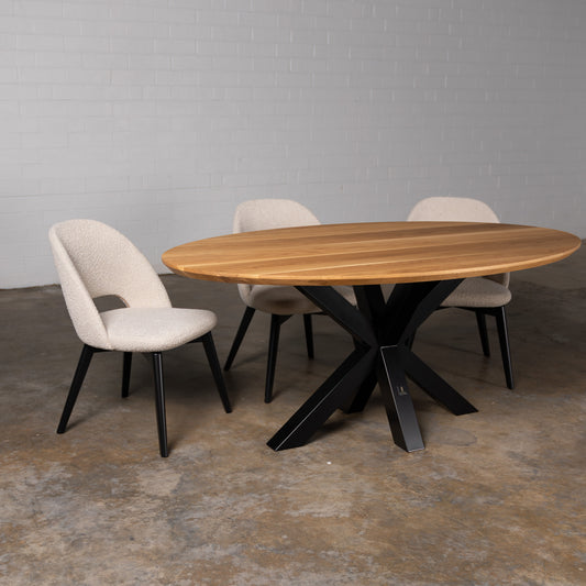 Oak Pure Ellipse Dining Table (Quick Ship)