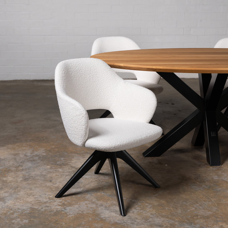 Oak Pure Ellipse Dining Table (Quick Ship)