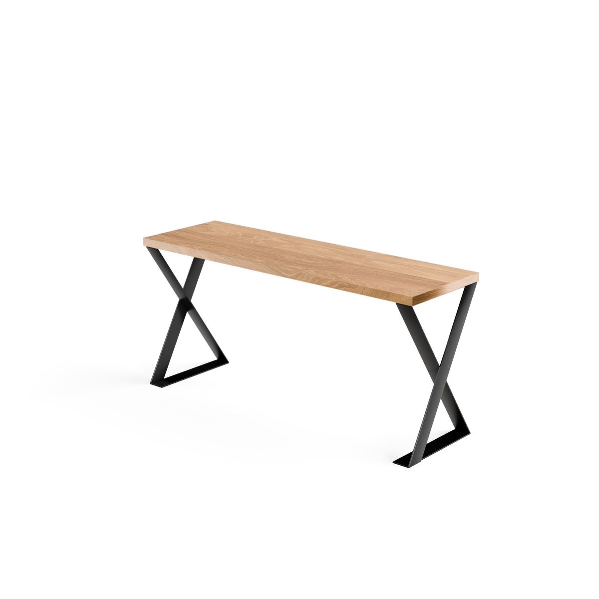 Oak Iris Console Table