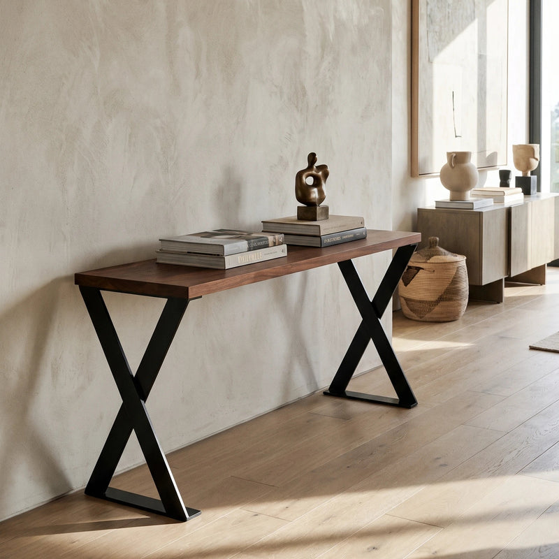 Walnut Iris Console Table