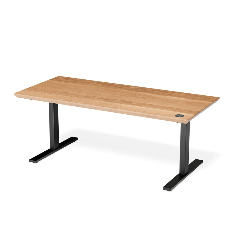 Oak Leto Height Adjustable Desk
