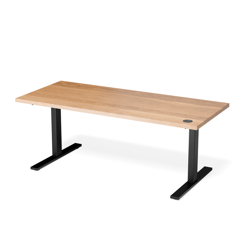 Oak Leto Height Adjustable Desk