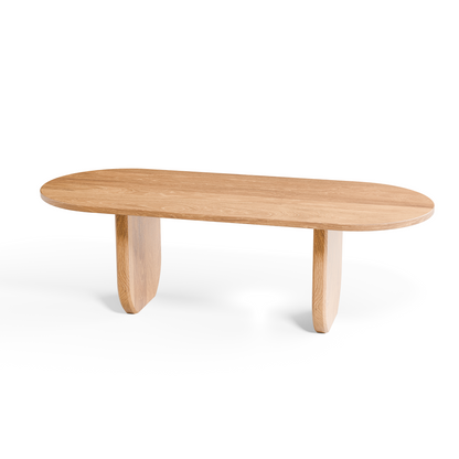 Oak Racetrack Dining Table