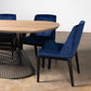 Oak Silver Grey Racetrack Dining Table (Quick Ship)