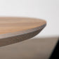 Oak Silver Grey Racetrack Dining Table (Quick Ship)