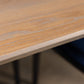Oak Silver Grey Racetrack Dining Table (Quick Ship)