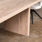 Oak Intense White Rectangular Dining Table (Quick Ship)