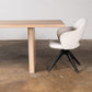 Oak Intense White Rectangular Dining Table (Quick Ship)