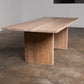 Oak Intense White Rectangular Dining Table (Quick Ship)