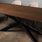 Oak Chocolate Rectangular Dining Table (Quick Ship)