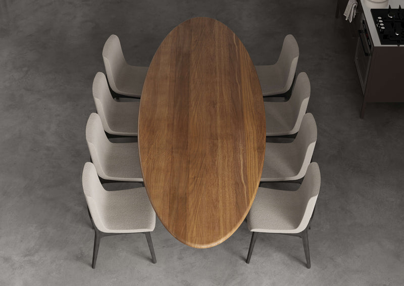 Oak Ellipse Dining Table