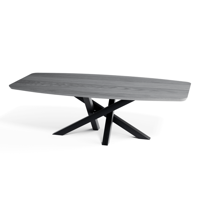 Grey Ash Danish Oval Dining Table