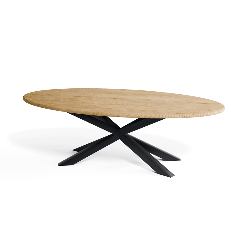 Oak Ellipse Dining Table