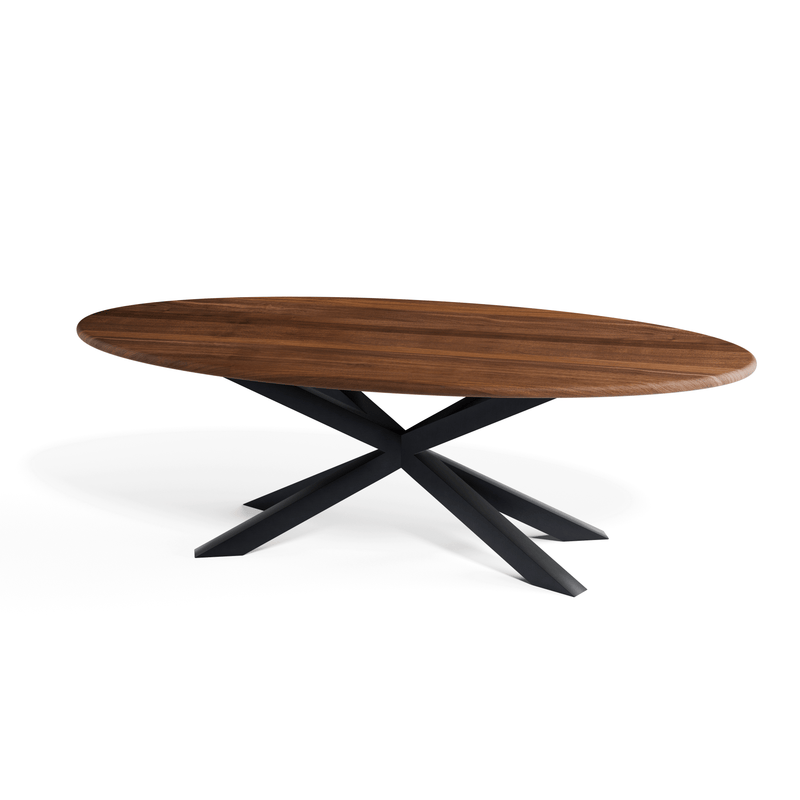 Walnut Ellipse Dining Table