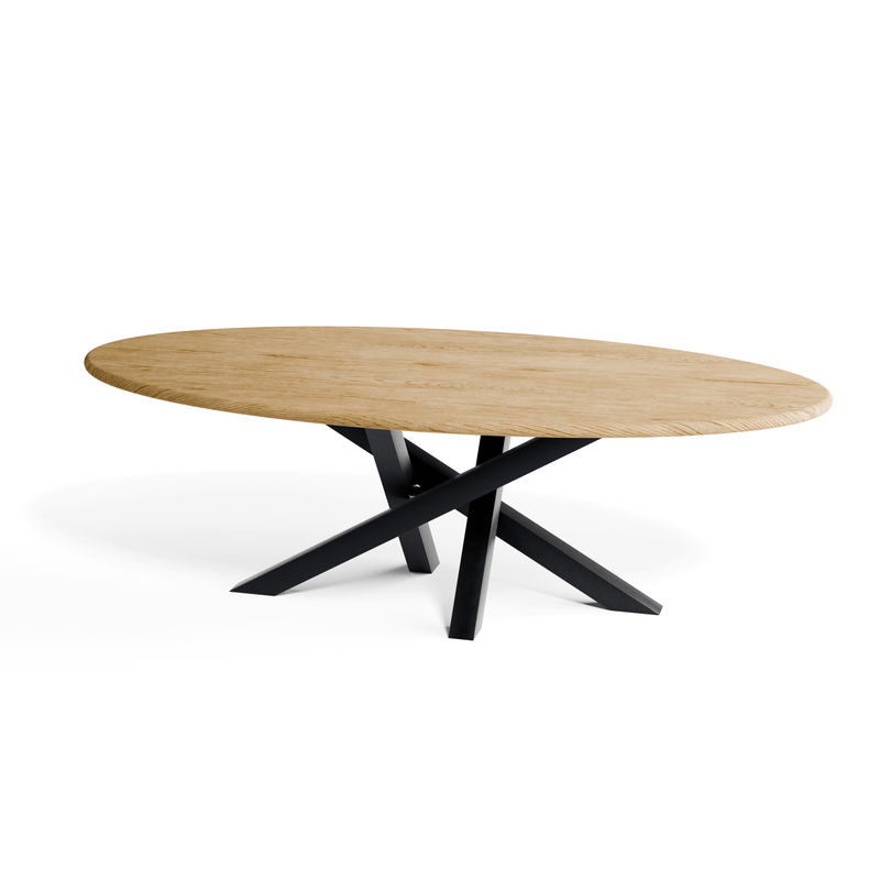 Oak Ellipse Dining Table