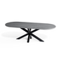 Grey Ash Racetrack Dining Table