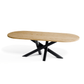 Oak Racetrack Dining Table